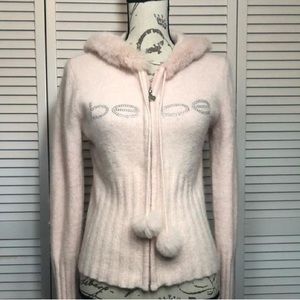 ISO!!!! Bebe Angora zip up in pink (do not buy)